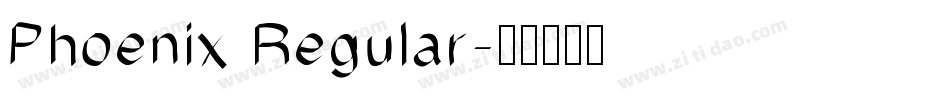 Phoenix Regular字体转换